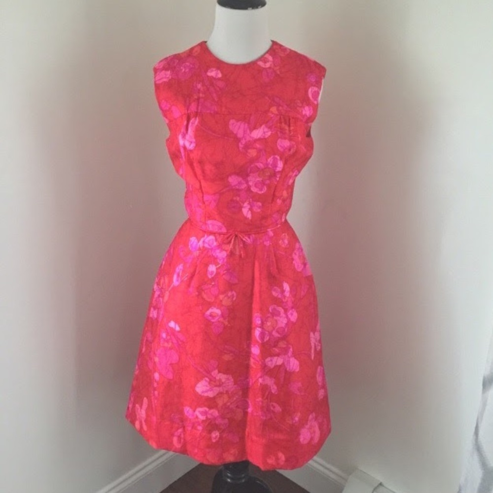The Lyons Shop Vintage Fit & Flare Midi Dress Sz 4 - Picture 1 of 7
